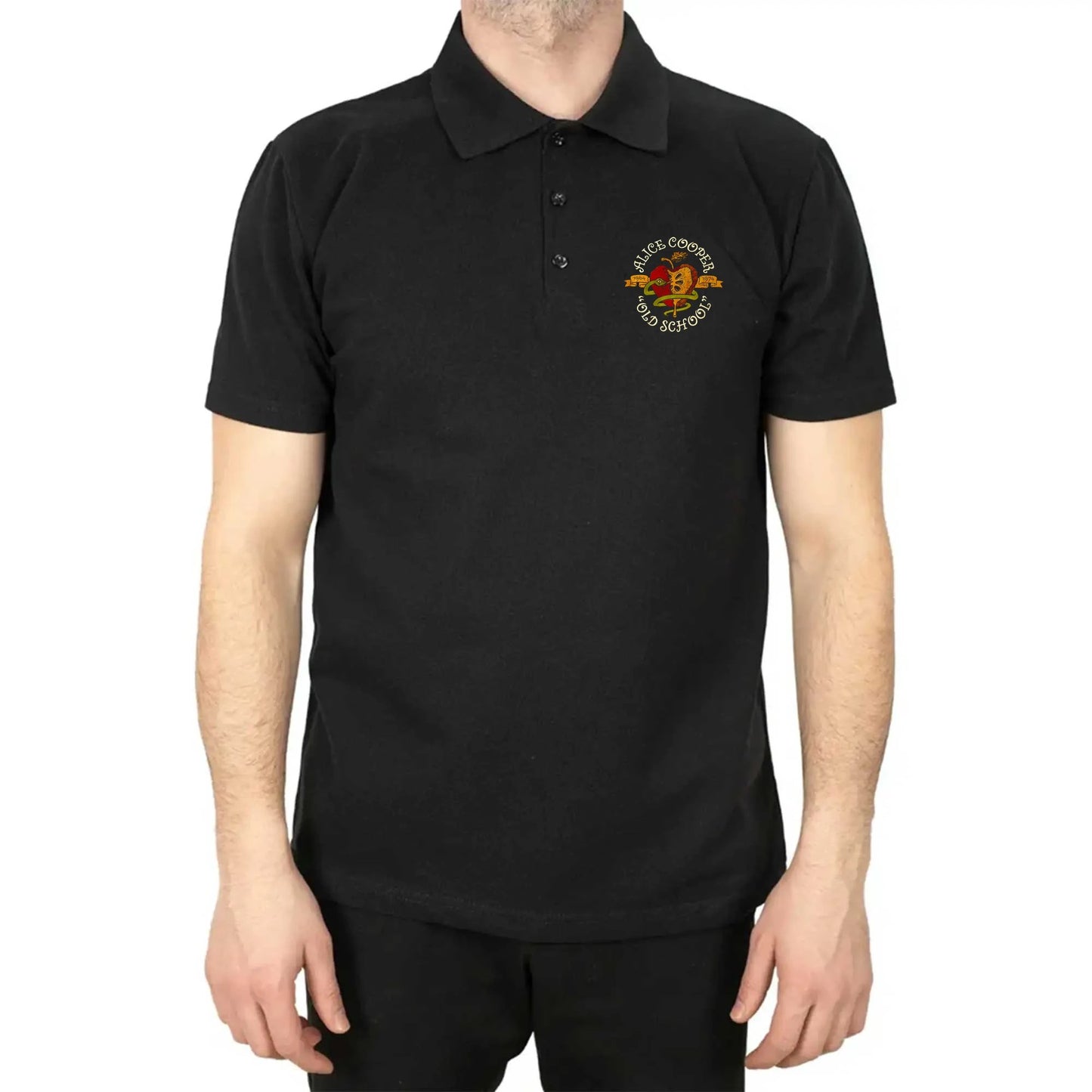 Alice Cooper Old School Polo Yaka Renkli Tişört