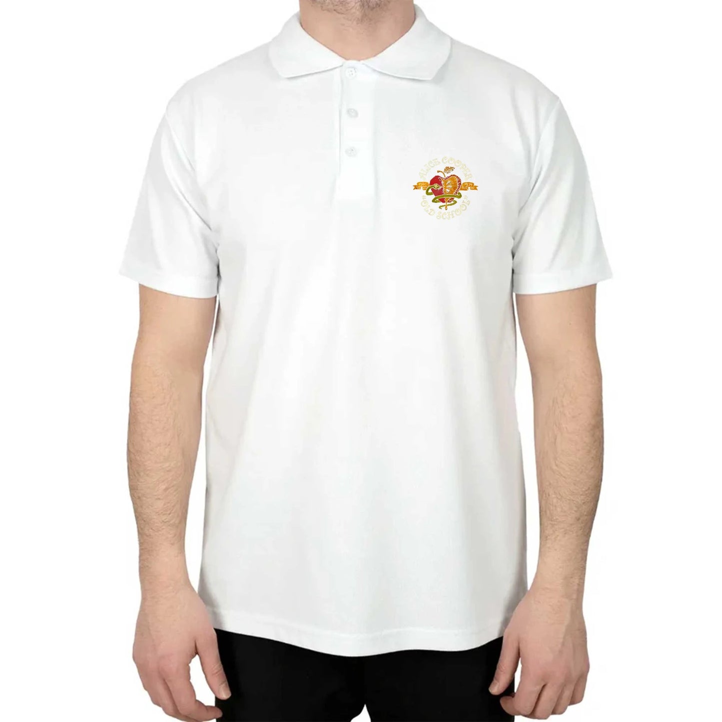 Alice Cooper Old School Polo Yaka Renkli Tişört