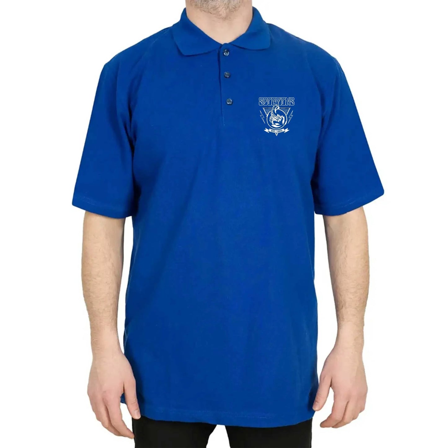 Scorpions Est. 1965 Polo Yaka Renkli Tişört
