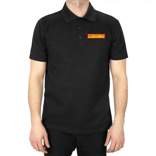 Scorpions Text color Polo Yaka Renkli Tişört