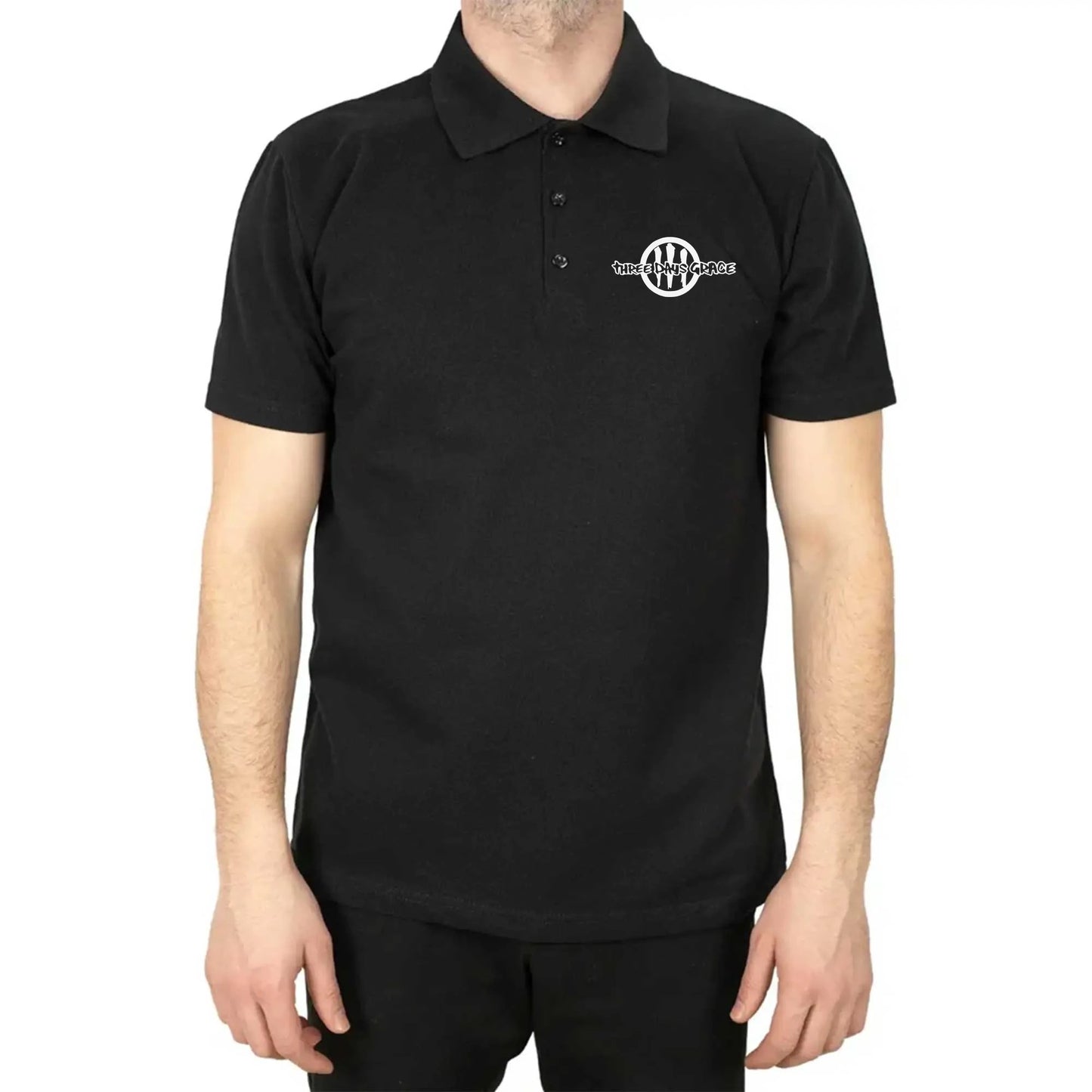 Three Days Grace Logo Polo Yaka Renkli Tişört