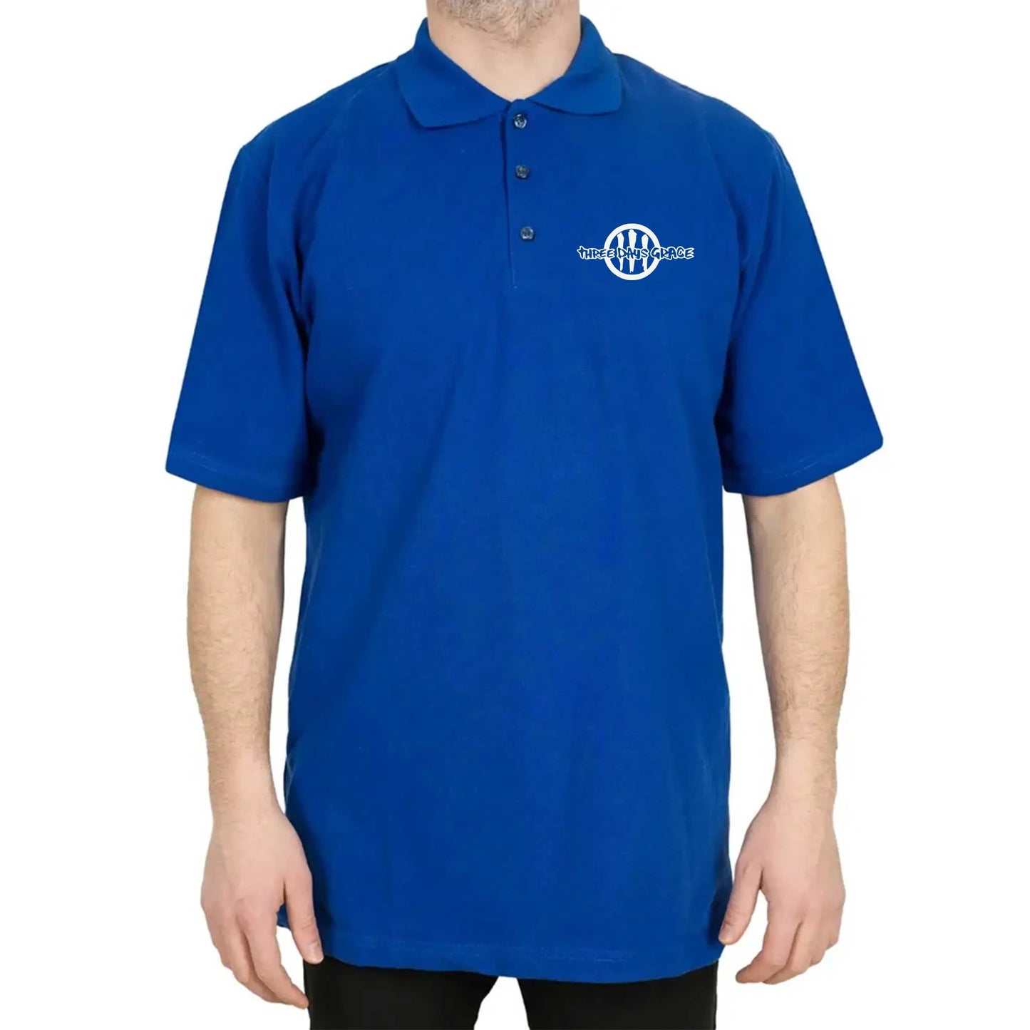 Three Days Grace Logo Polo Yaka Renkli Tişört
