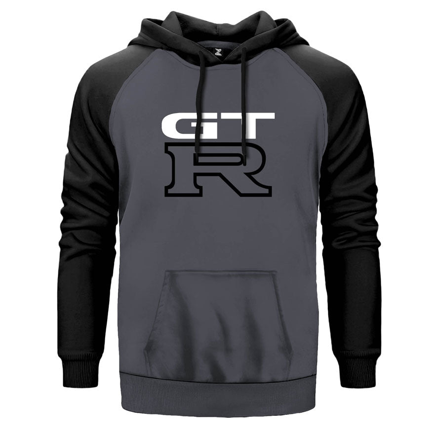 Nissan GTR Logo Çift Renk Reglan Kol Sweatshirt