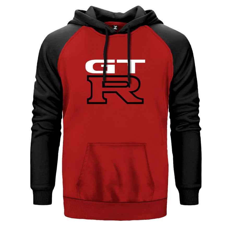 Nissan GTR Logo Çift Renk Reglan Kol Sweatshirt