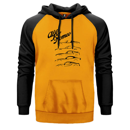 Alfa Romeo Çift Renk Reglan Kol Sweatshirt