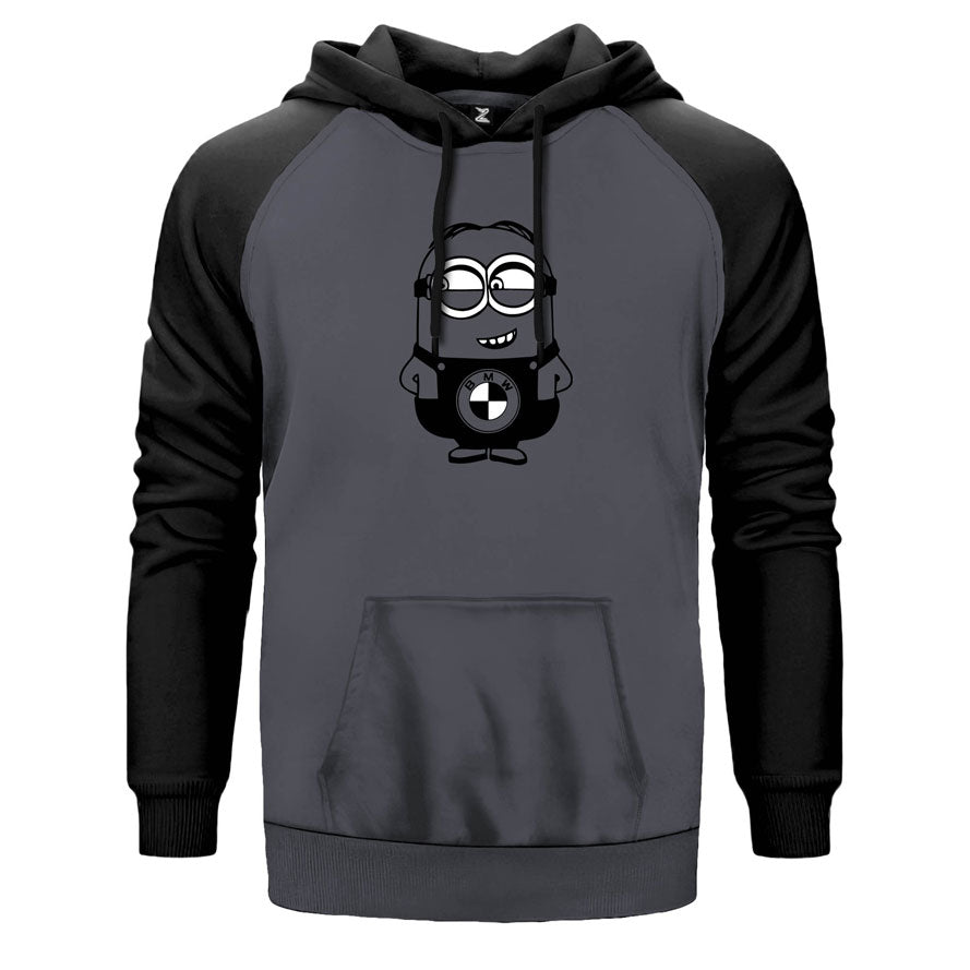 Minion Bmw Çift Renk Reglan Kol Sweatshirt