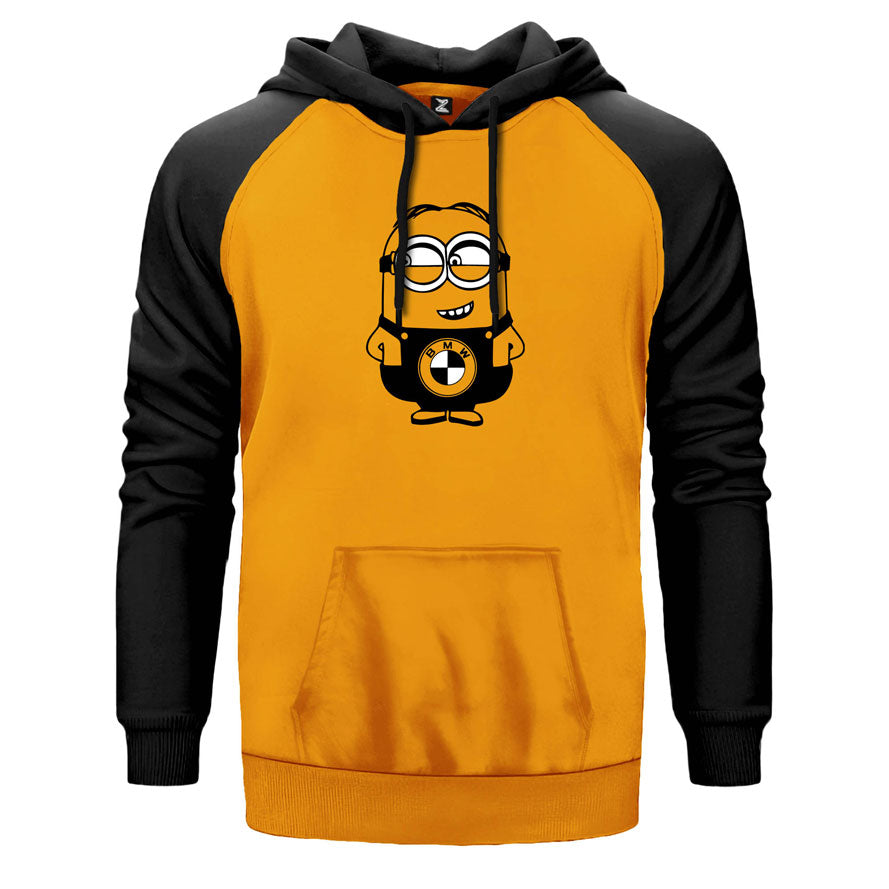 Minion Bmw Çift Renk Reglan Kol Sweatshirt