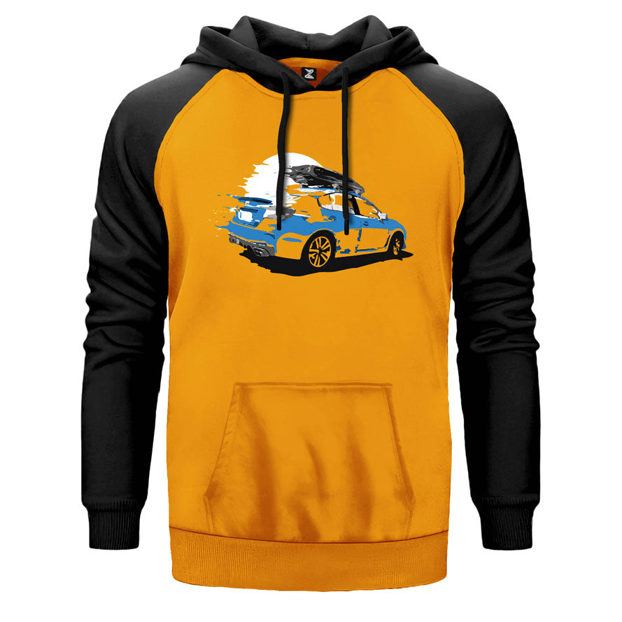 Subaru Çift Renk Reglan Kol Sweatshirt