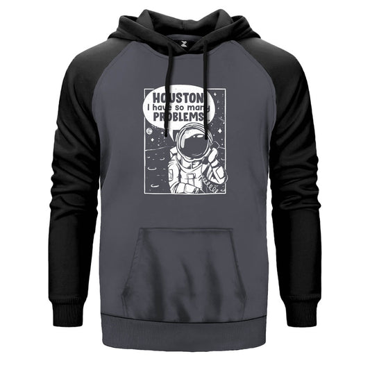 Houston Problems Çift Renk Reglan Kol Sweatshirt