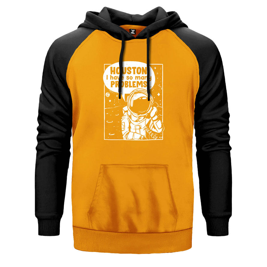 Houston Problems Çift Renk Reglan Kol Sweatshirt
