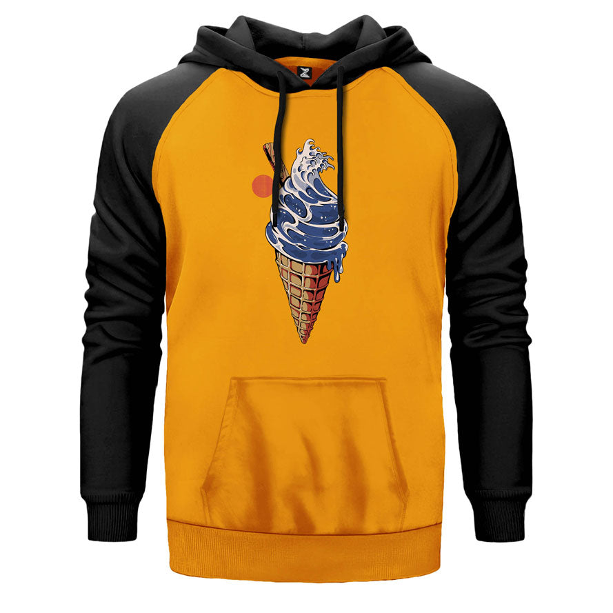 Ice Cream Ocean Çift Renk Reglan Kol Sweatshirt