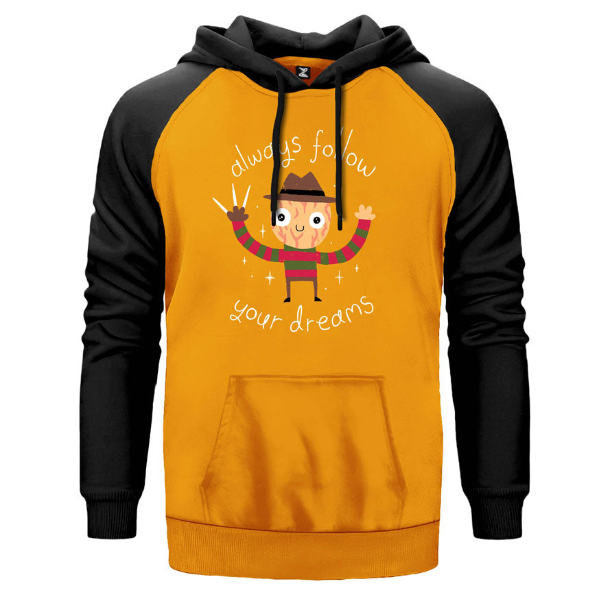 Makas Eller Çift Renk Reglan Kol Sweatshirt