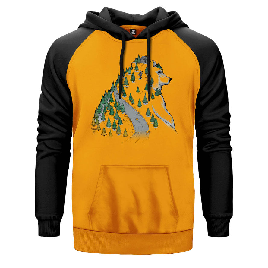 Forest Bear Çift Renk Reglan Kol Sweatshirt