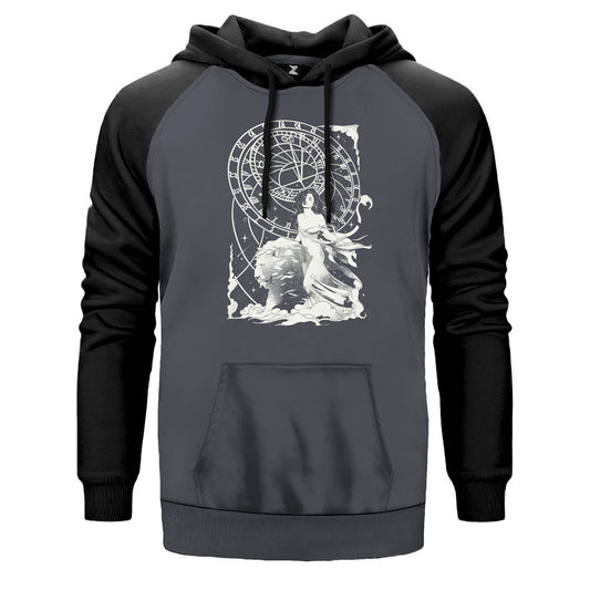 Aslan Burcu Takvimi Çift Renk Reglan Kol Sweatshirt