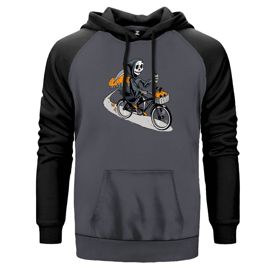 Bike Skeleton Çift Renk Reglan Kol Sweatshirt