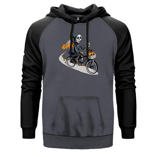Bike Skeleton Çift Renk Reglan Kol Sweatshirt