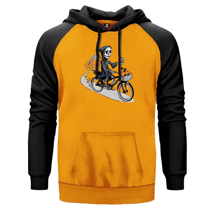 Bike Skeleton Çift Renk Reglan Kol Sweatshirt