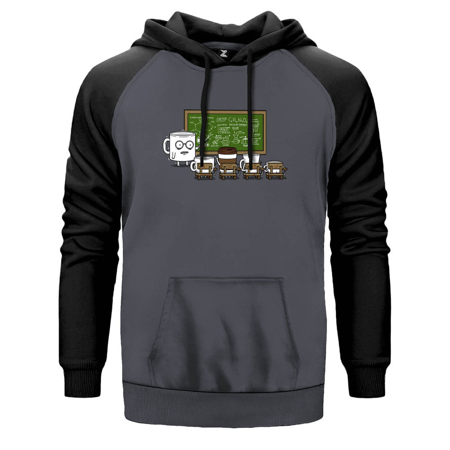 New Course Caffeine Çift Renk Reglan Kol Sweatshirt