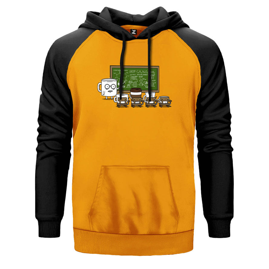 New Course Caffeine Çift Renk Reglan Kol Sweatshirt