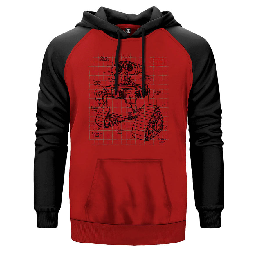StarWars Robot Çift Renk Reglan Kol Sweatshirt
