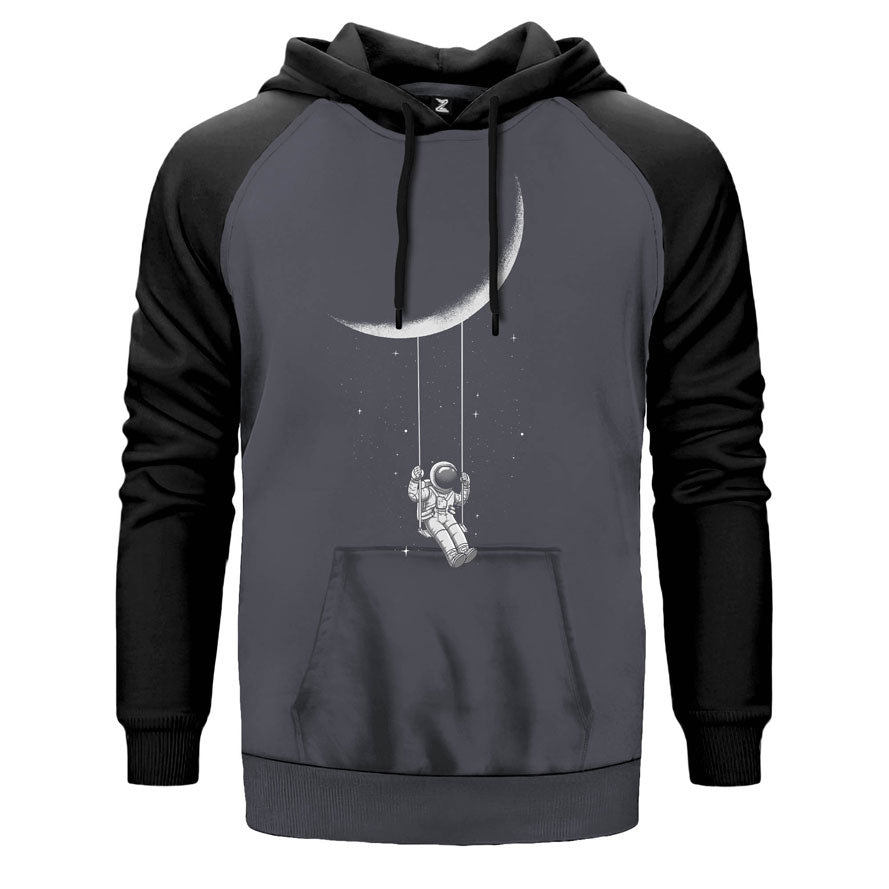 Moon Swing Çift Renk Reglan Kol Sweatshirt
