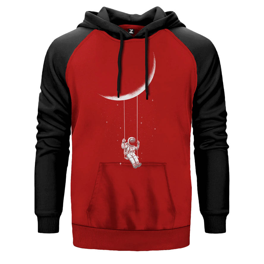 Moon Swing Çift Renk Reglan Kol Sweatshirt