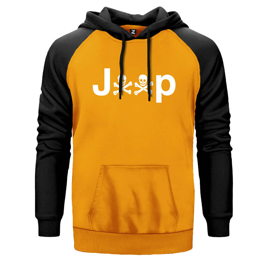 Jeep Kuru kafa Çift Renk Reglan Kol Sweatshirt