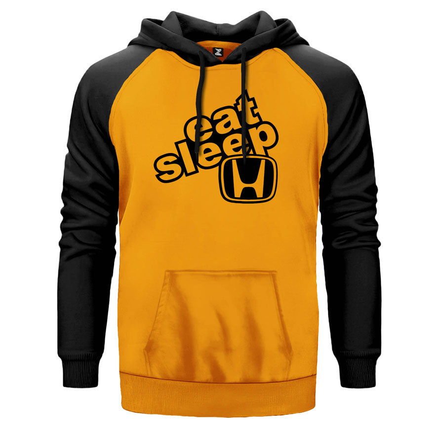 Eat Sleep H Çift Renk Reglan Kol Sweatshirt