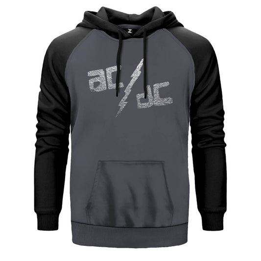 AC DC Sprayed Çift Renk Reglan Kol Sweatshirt