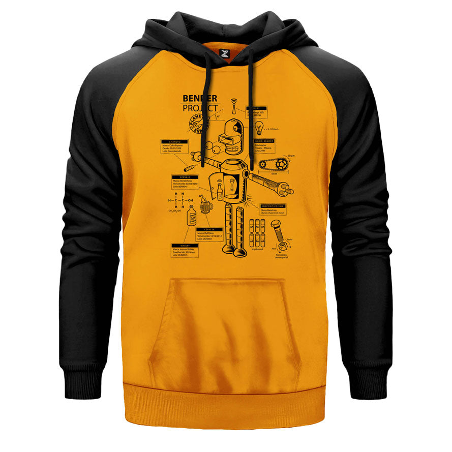 Bender Project Çift Renk Reglan Kol Sweatshirt