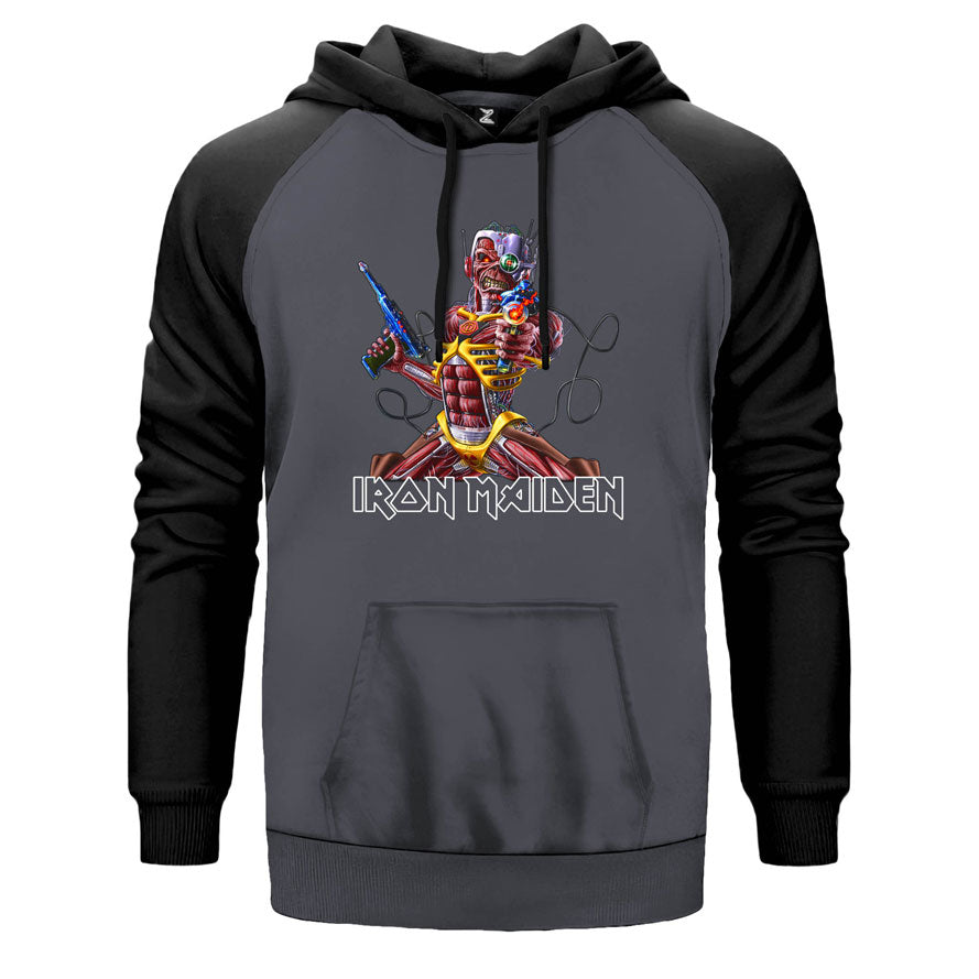 Iron Maiden in the War Çift Renk Reglan Kol Sweatshirt