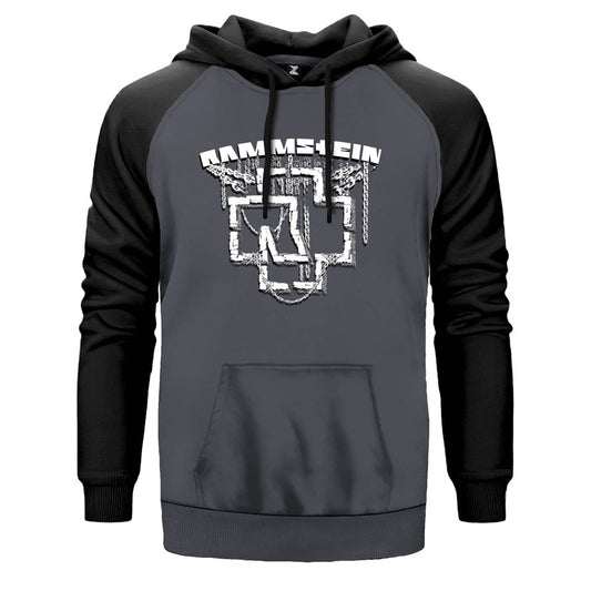 Rammstein Chain Logo Çift Renk Reglan Kol Sweatshirt