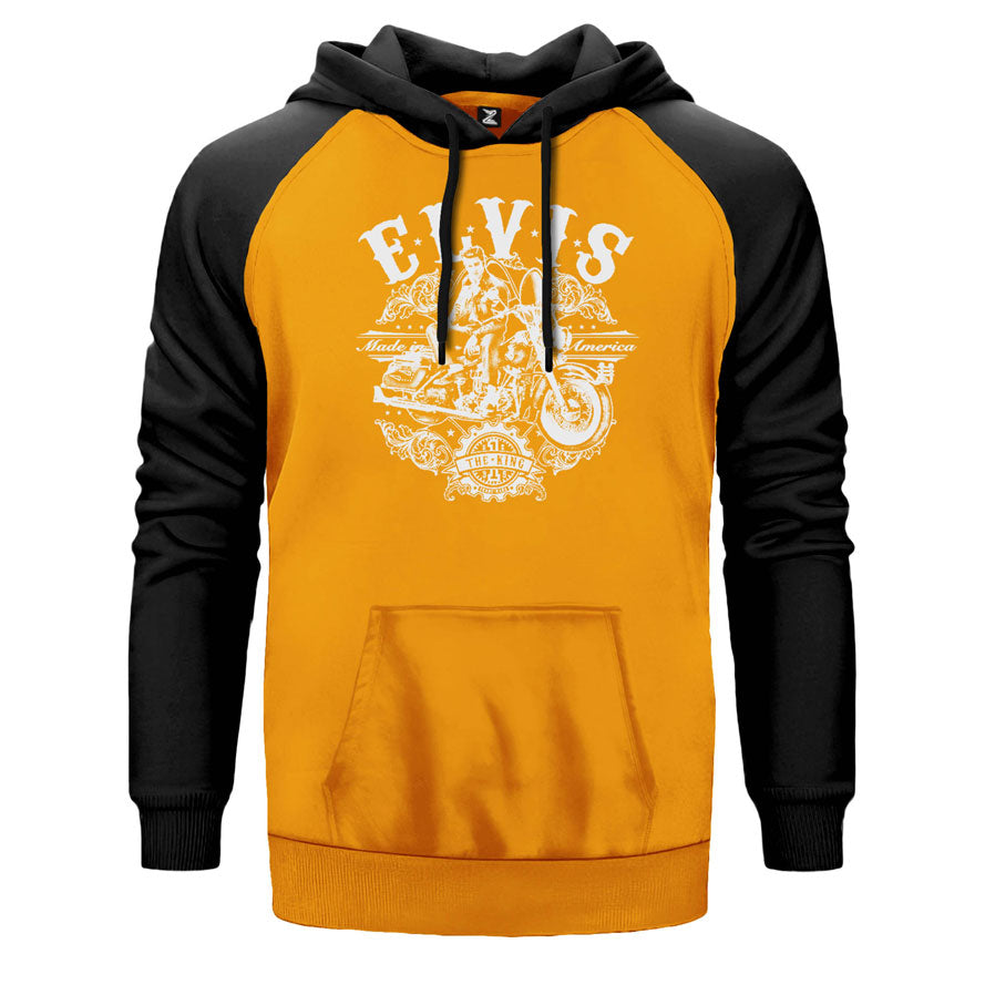 Elvis Made in America Çift Renk Reglan Kol Sweatshirt