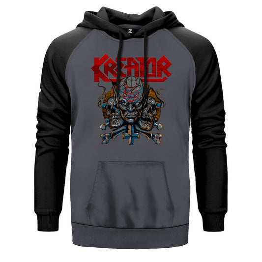 Kreator Devils Çift Renk Reglan Kol Sweatshirt