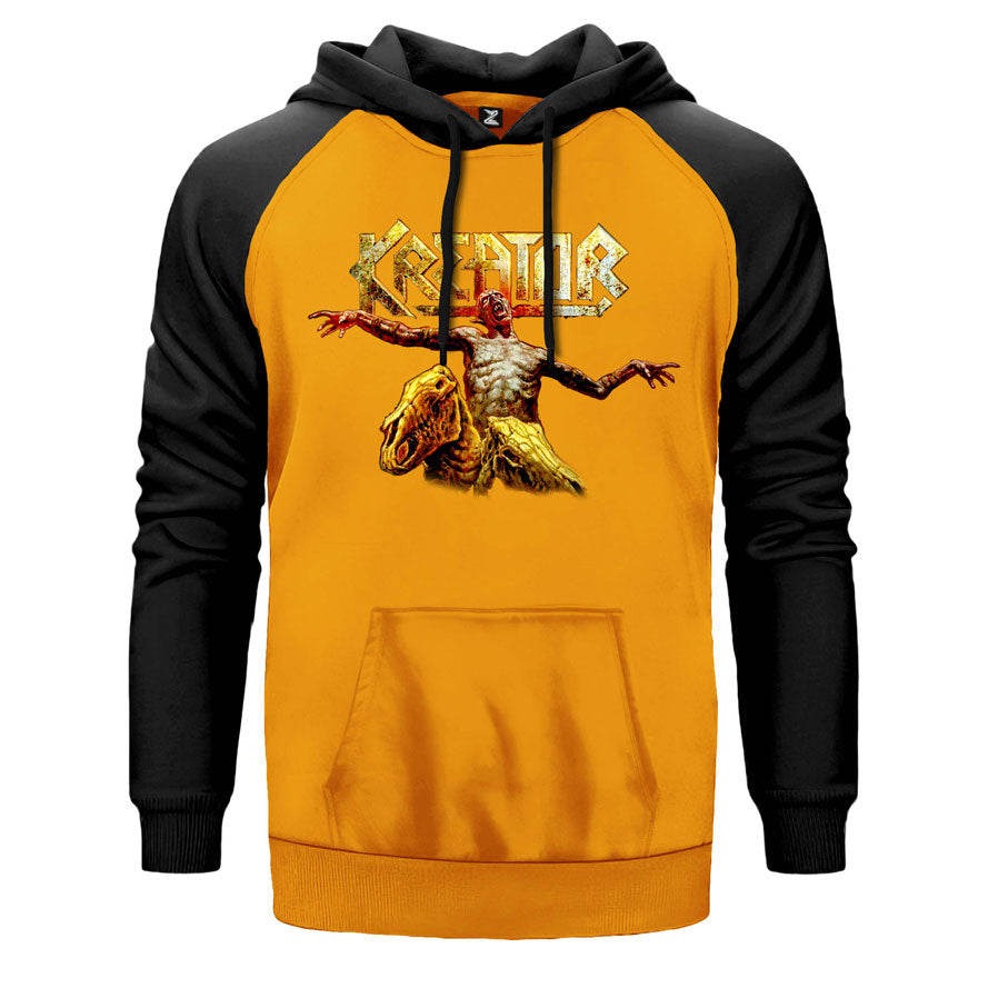Kreator Horror Çift Renk Reglan Kol Sweatshirt