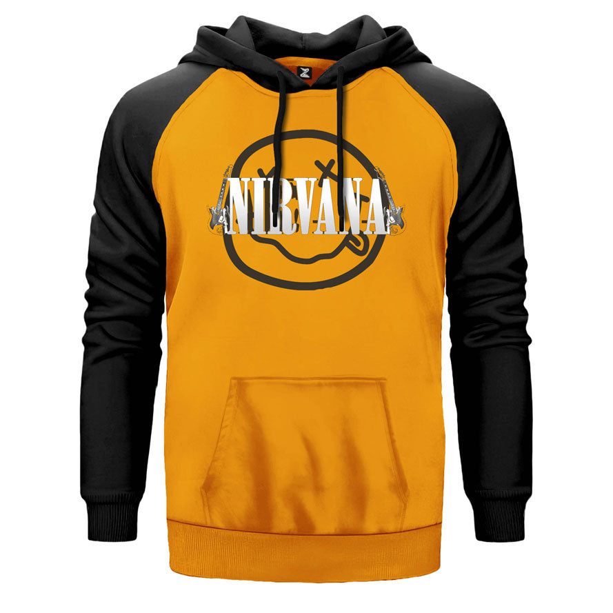 Nirvana Guitar Çift Renk Reglan Kol Sweatshirt