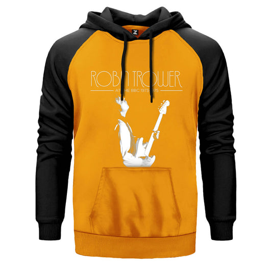 Robin Trower at The BBC Çift Renk Reglan Kol Sweatshirt