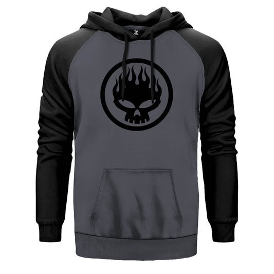 The Offspring Logo Çift Renk Reglan Kol Sweatshirt