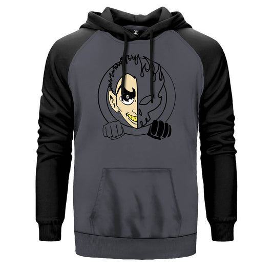 The Offspring Man And Ghost Çift Renk Reglan Kol Sweatshirt