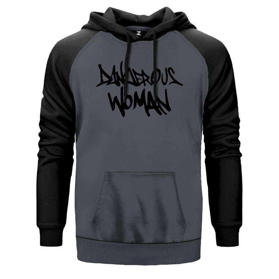 Ariana Grande Dangerous Woman Çift Renk Reglan Kol Sweatshirt