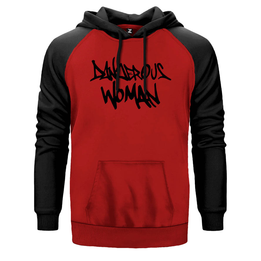 Ariana Grande Dangerous Woman Çift Renk Reglan Kol Sweatshirt