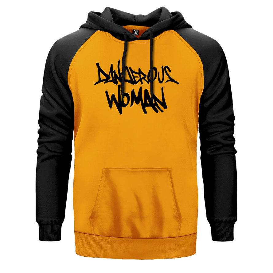 Ariana Grande Dangerous Woman Çift Renk Reglan Kol Sweatshirt