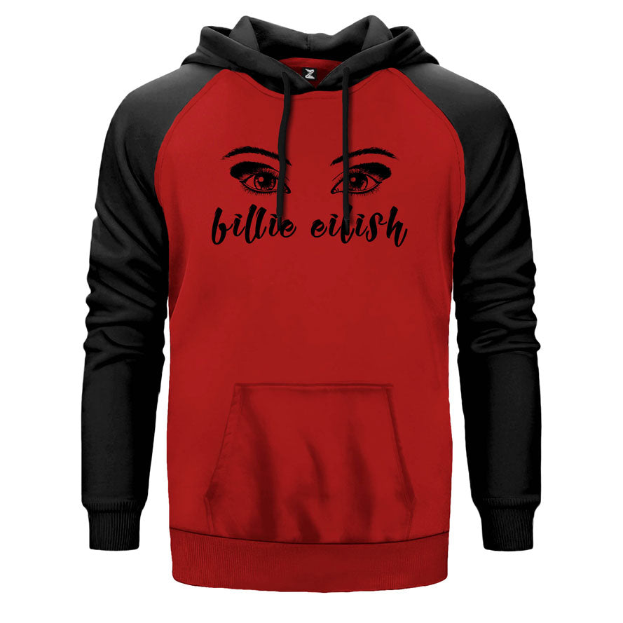 Billie Eilish Eyes Çift Renk Reglan Kol Sweatshirt