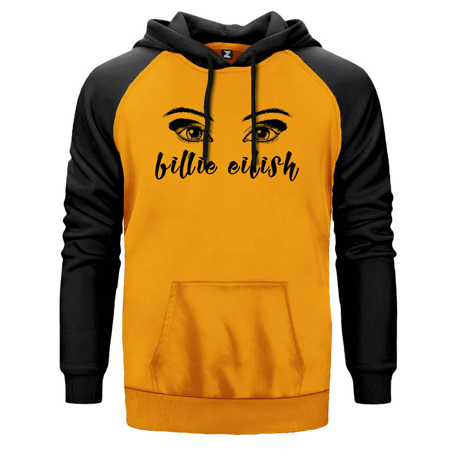 Billie Eilish Eyes Çift Renk Reglan Kol Sweatshirt