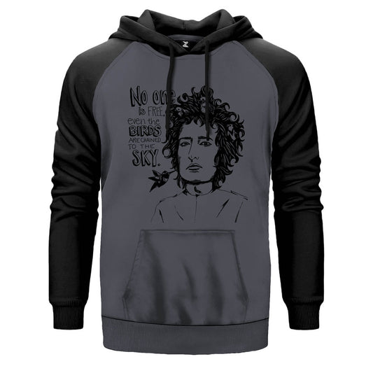 Bob Dylan Birds Çift Renk Reglan Kol Sweatshirt