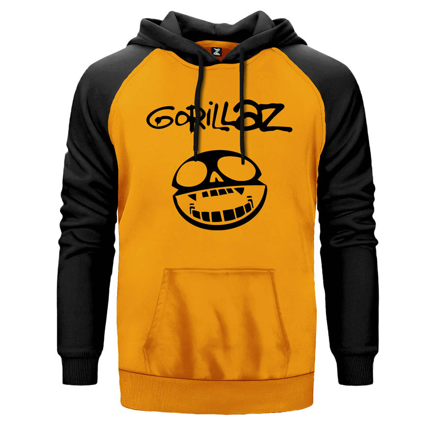 Gorillaz Smile Çift Renk Reglan Kol Sweatshirt