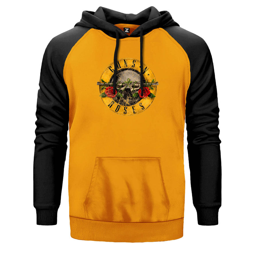 Guns N Roses Damaged Çift Renk Reglan Kol Sweatshirt