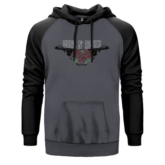 Guns N Roses Double Çift Renk Reglan Kol Sweatshirt