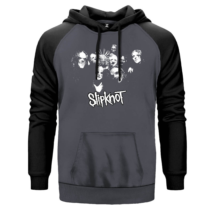 Slipknot Hallowen Çift Renk Reglan Kol Sweatshirt