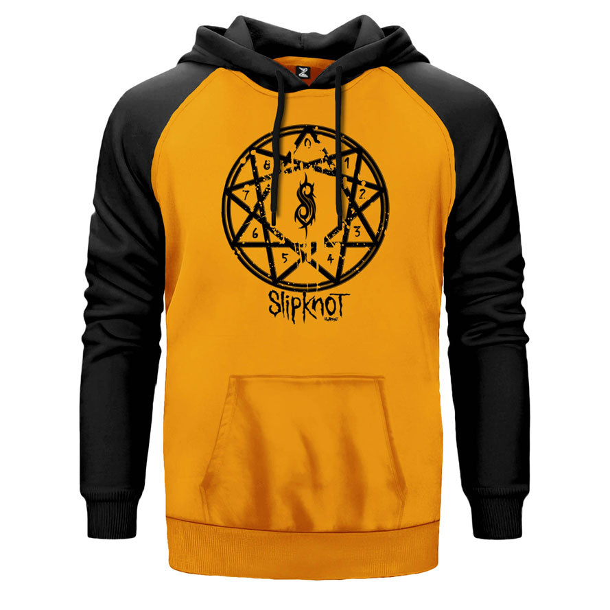 Slipknot Hellknight Çift Renk Reglan Kol Sweatshirt